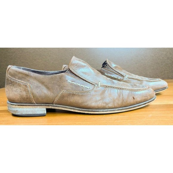 Men\'s Gordon Rush Brown Leather Suit Loafers Shoes main image 5